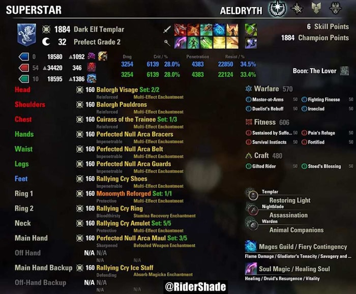 A Meta Subclassing PvP Build for ESO Update 46 build information